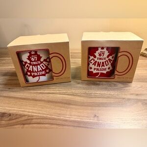 Set of 2x Hudson's Bay Company 'True Canada Pride' 12oz mugs